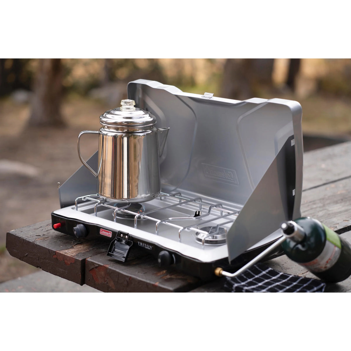 Coleman Camping + Gas Stove Propane Portable Triton