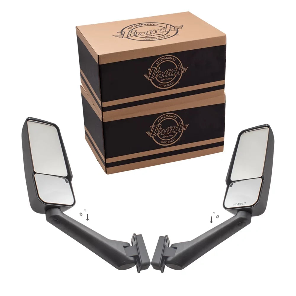 25886110 with Driver 2003-2009 Truck and Brock Topkick Mirrors Compatible Side View Passenger Kodiak Door Replacement Set Manual