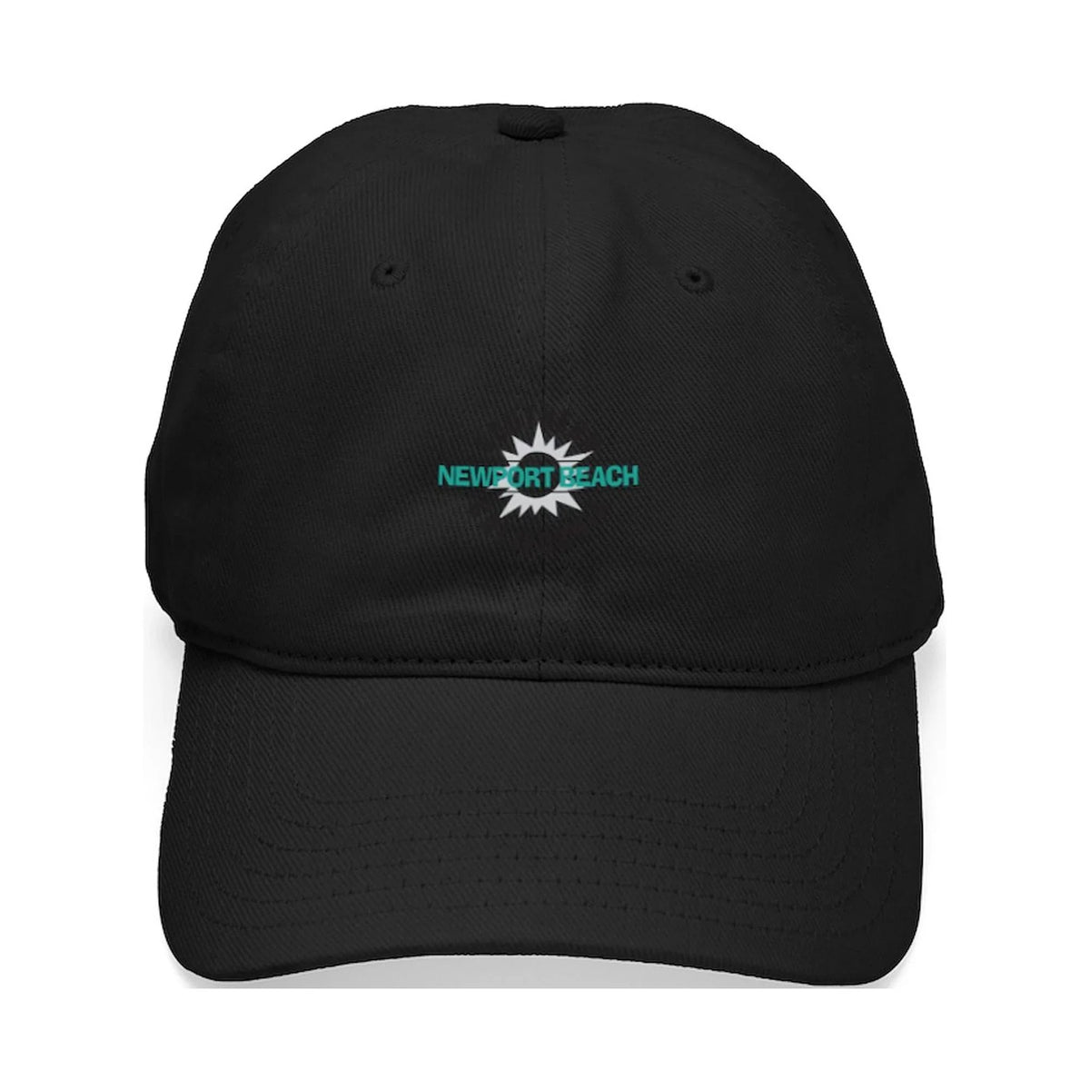 Hat Cotton Cap Newport Baseball Black Printed - - Canvas CafePress California Black Adjustable Beach