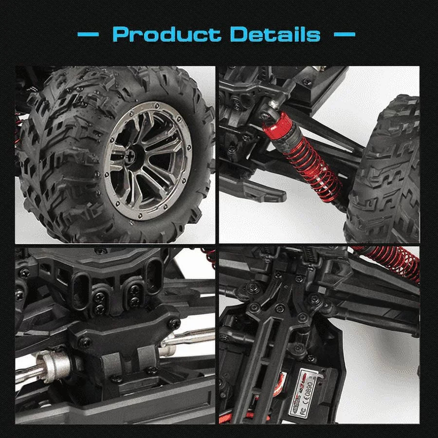 Control Vehicle Off-Road High with Trucks kmh Boy RC 1:16 Hosim All for Terrian 36+ Scale Radio 2 Monster Cars Batteries Adults - Waterproof RC for 4WD Electric Speed Trucks RC