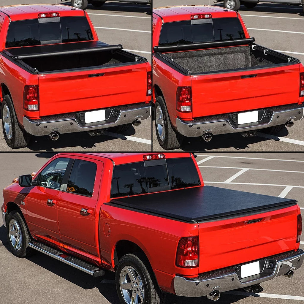 Tonneau 5 Short Ft Cover to For TTC-RU-045 Bed 2021 Vinyl Soft Fleetside Nissan Roll Frontier 2005 Motoring -Up DNA