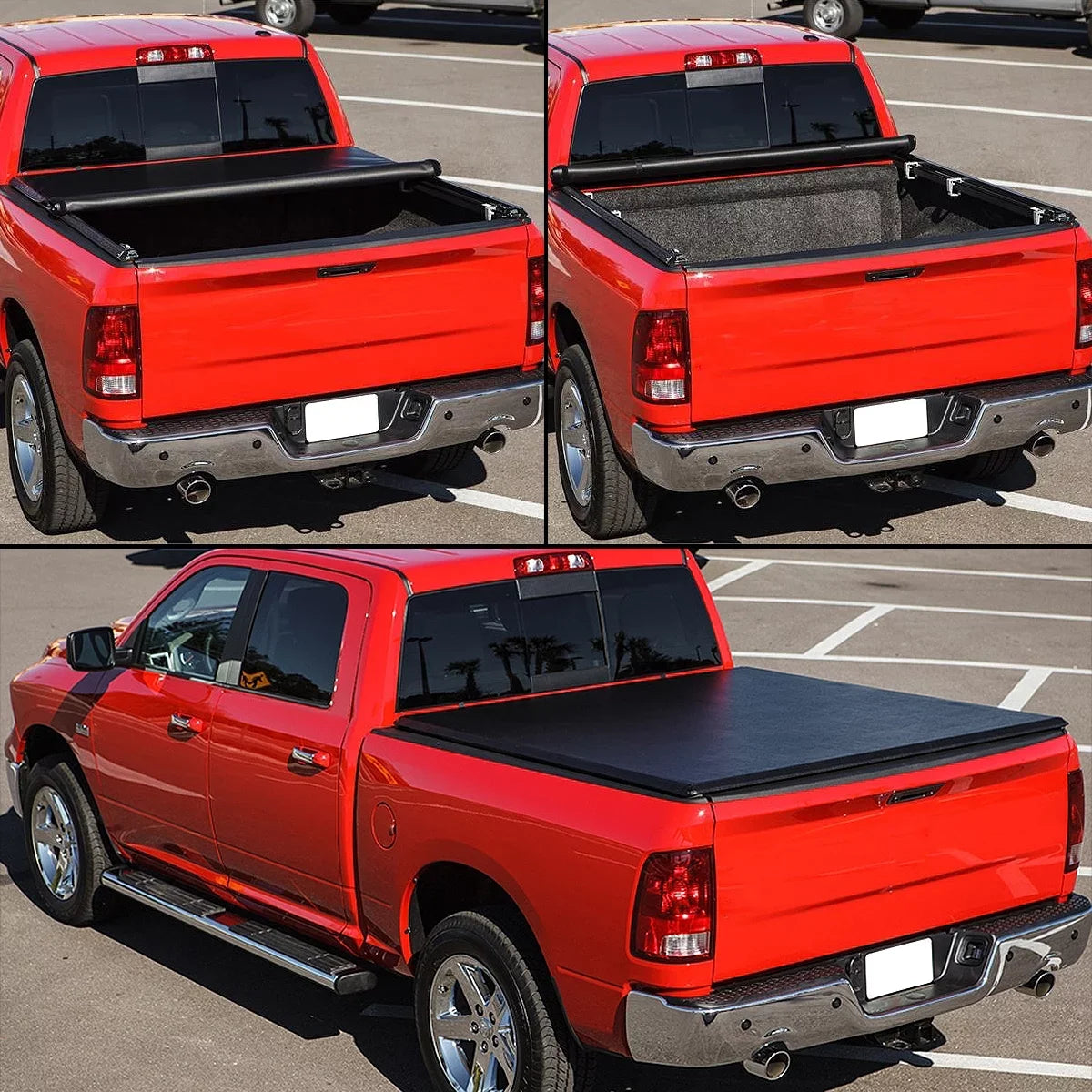 Tonneau 5 Short Ft Cover to For TTC-RU-045 Bed 2021 Vinyl Soft Fleetside Nissan Roll Frontier 2005 Motoring -Up DNA