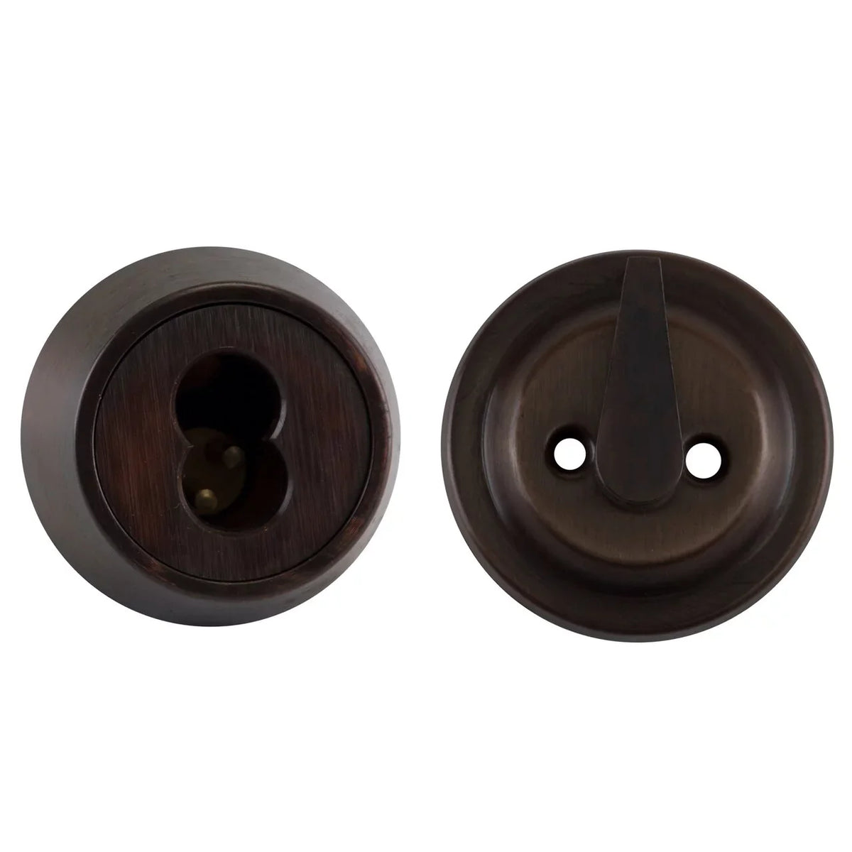 Pin Stanley Bronze Rubbed Single 7 Less in. Series Deadbolt 8T Strike Cylinder Backset Standard Best Oil Core, 2.75
