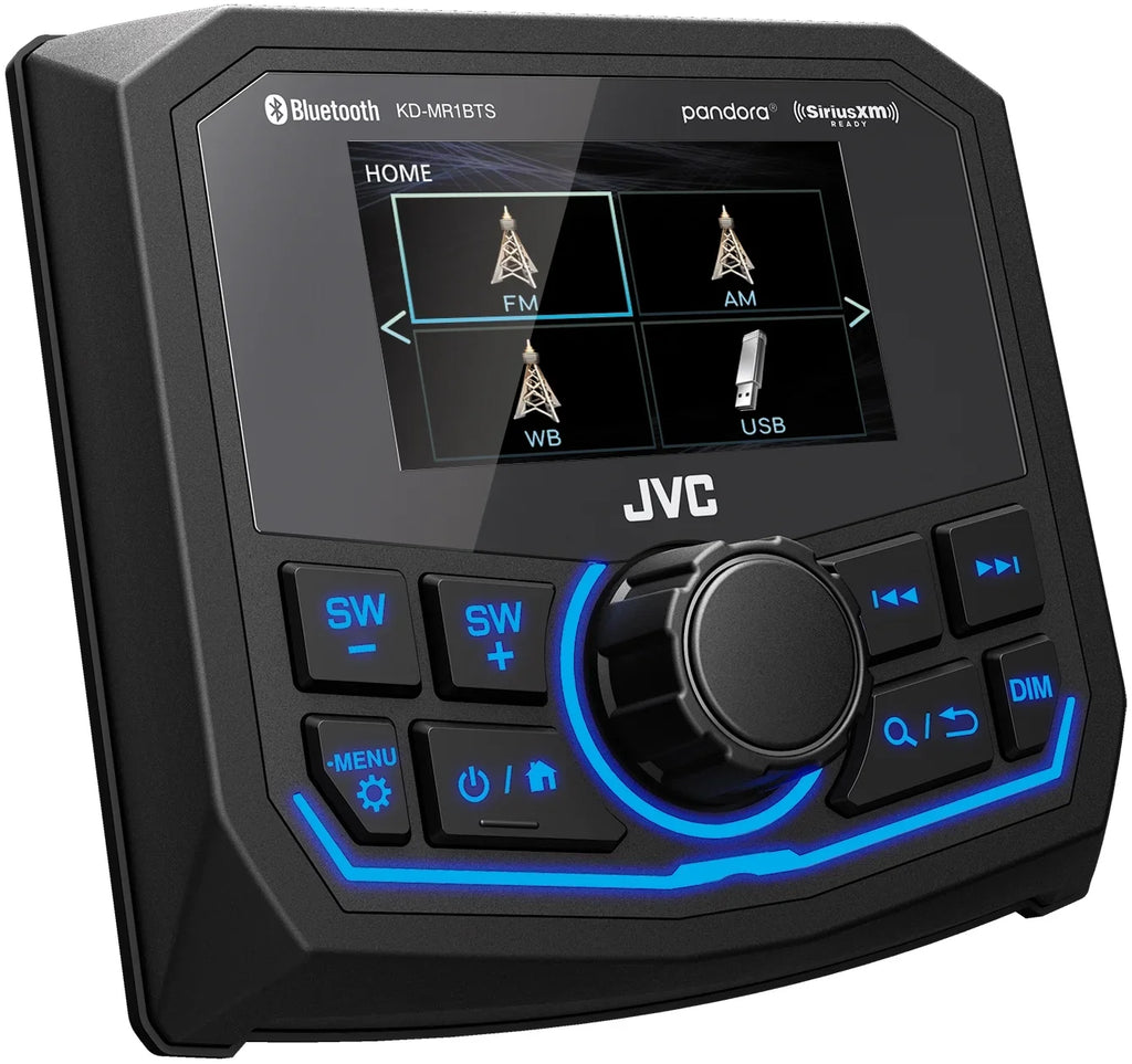 KD-MR1BTS Marine SEADASH3B Black, Universal Kit Stinger Marine - JVC Radio Dash compatible 3" Waterproof Radio With