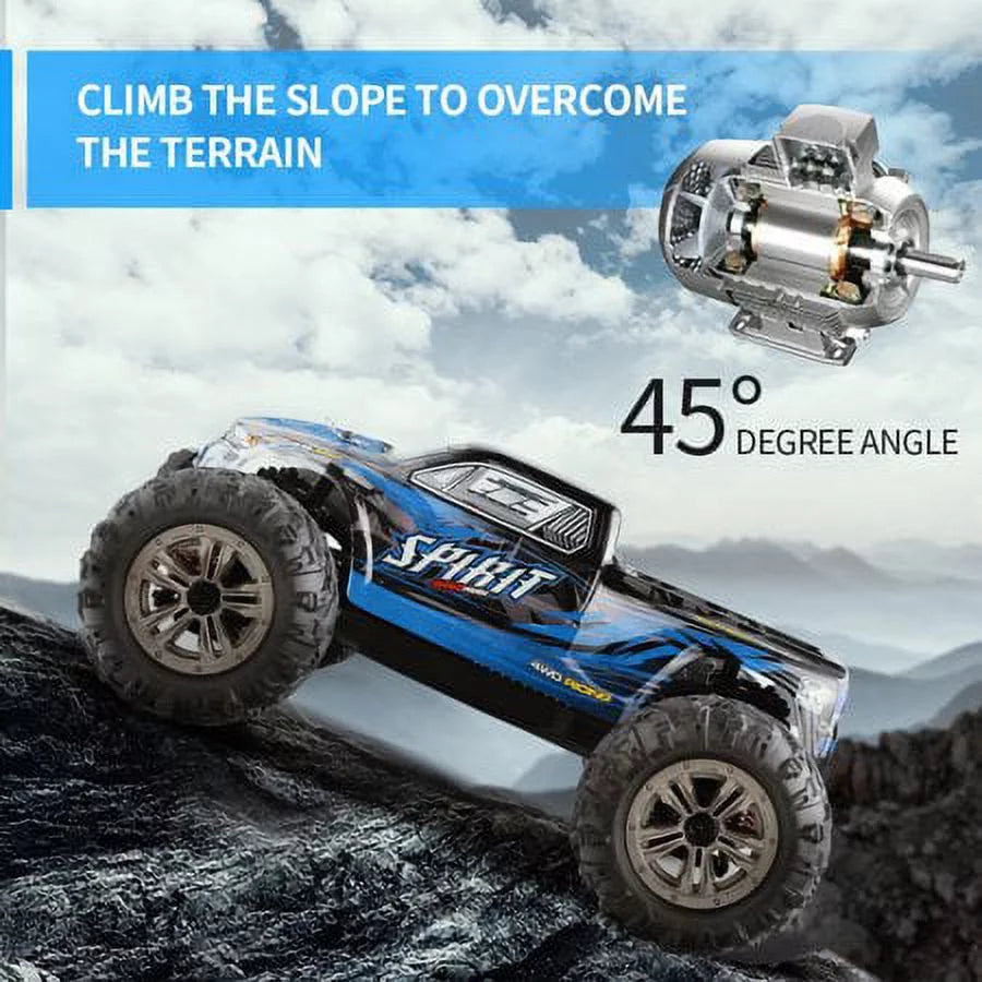 Control Vehicle Off-Road High with Trucks kmh Boy RC 1:16 Hosim All for Terrian 36+ Scale Radio 2 Monster Cars Batteries Adults - Waterproof RC for 4WD Electric Speed Trucks RC