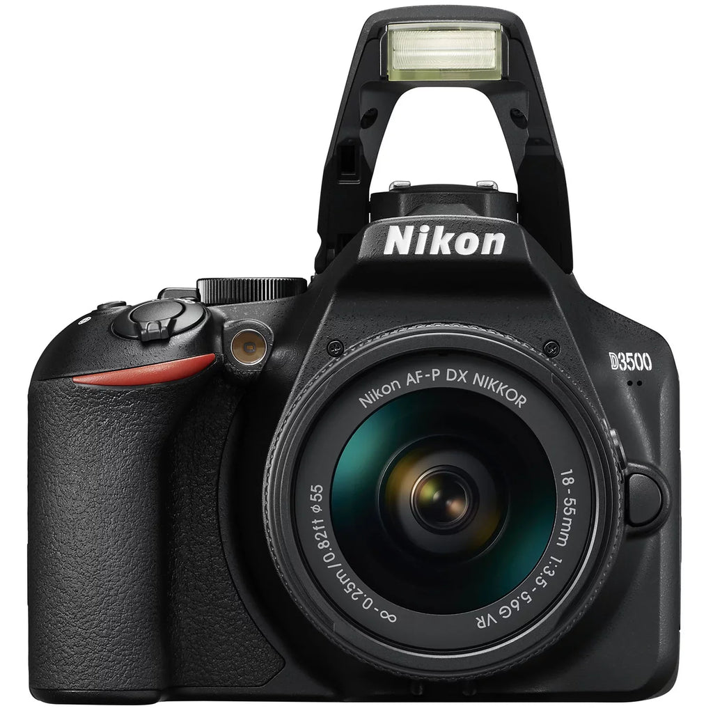 Nikon 70-300mm with ED, f/4.5-6.3G VR NIKKOR AF-P 18-55mm NIKKOR Black DX-Format DSLR D3500 Two & f/3.5-5.6G DX AF-P Lens DX Kit