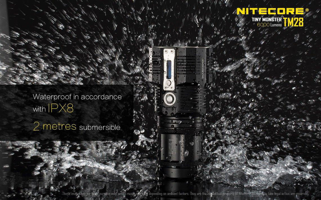 Pack: P12 the can or and home Searchlight be go Outdoor TM28 Recharged Value New Flashlight -Both Nitecore on at