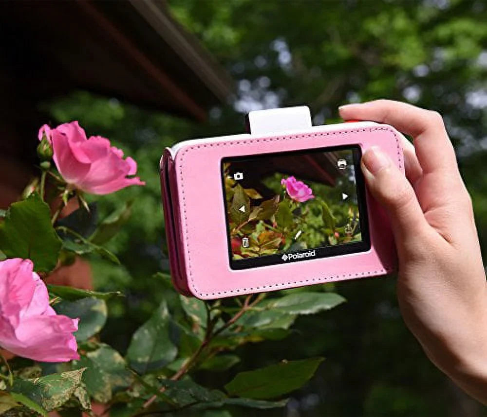 Camera Custom Touch for – Polaroid Leatherette Fit Design Print Digital (Blue) Case Snug Instant Snap