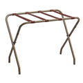 Rack Luggage Furniture Bedroom Brand Foldable Guest Room, Finish for Stand Metal Suitcase - Hotel, Kings Gold