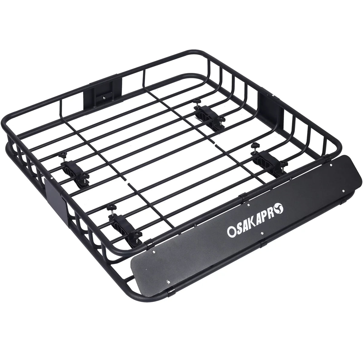 Mount Rooftop Carrier Roof Cargo Basket，Motoring steel Roof Rack,Top 43"，black Rack