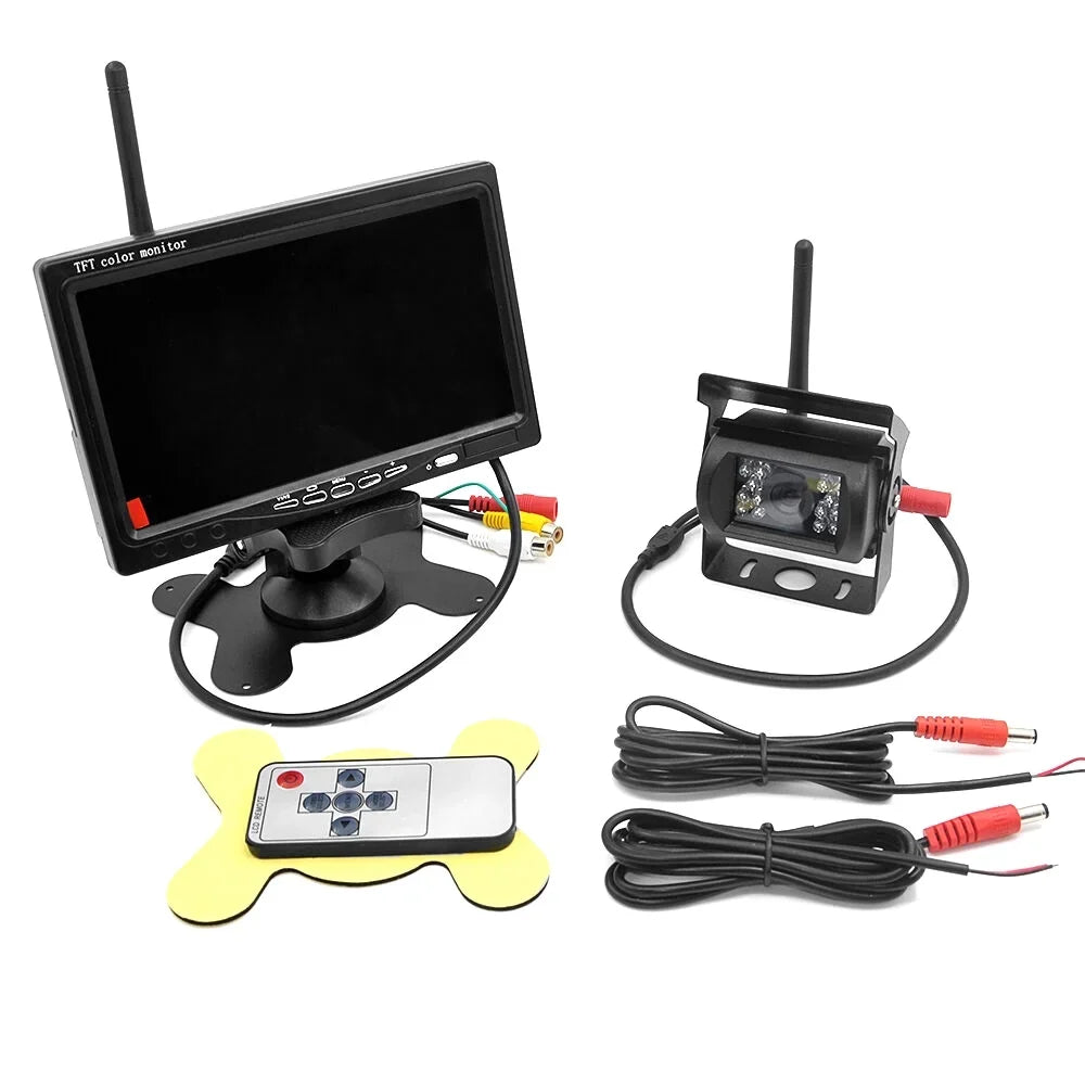 Monitor 7 Rear Car Car Monitor Display Vehicle Parking Visualizer Night Navigation Camera Function Car Assist Monitor Truck Willstar Rear Front Engineering Vision Lcd Inch Wireless Truck