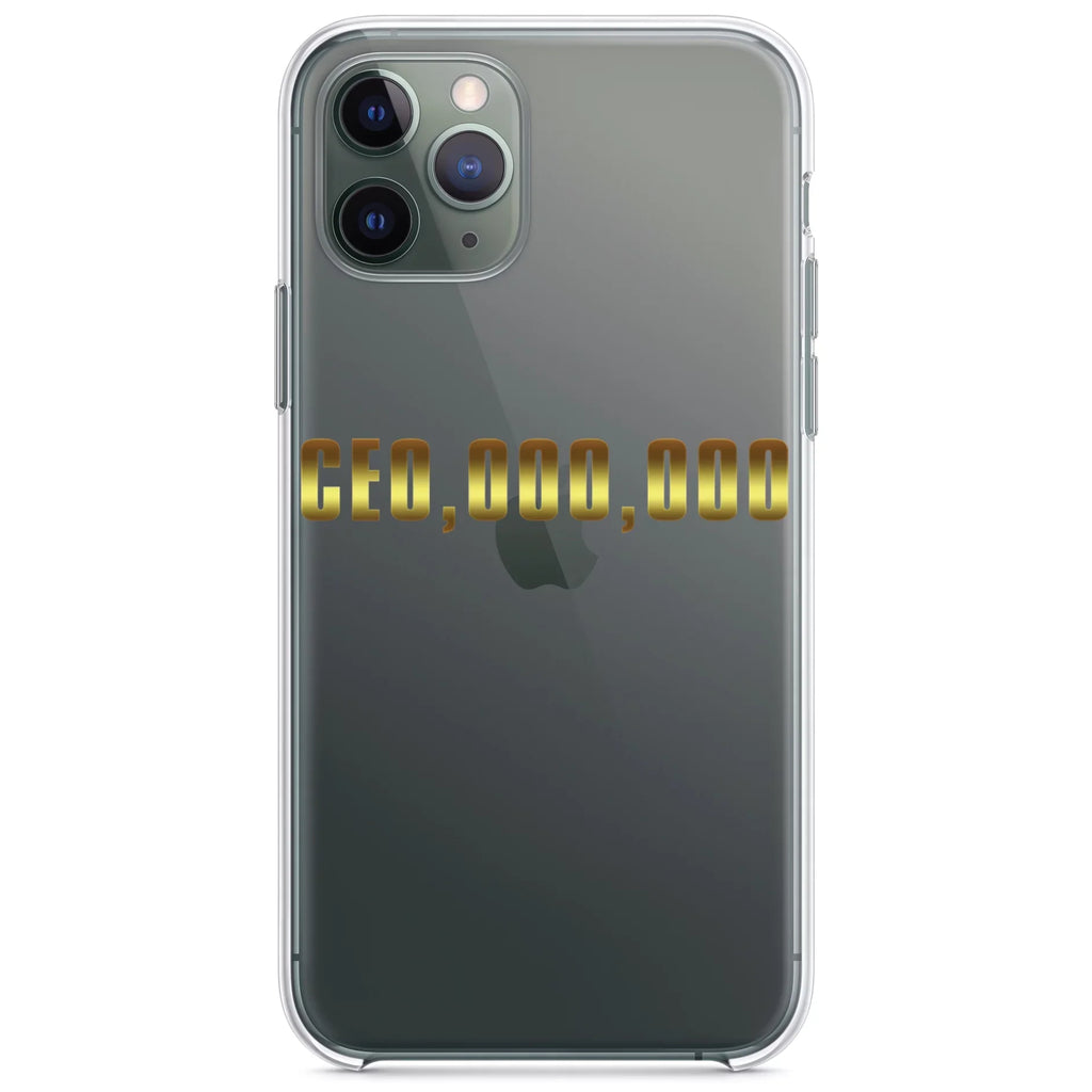 Clear 3 Screen) Screen Case Shockproof Glass 13 commo - Bumper (6.1" Tempered CEO,000,000 Entrepreneur Hybrid Protector TPU for iPhone - Acrylic Back DistinctInk