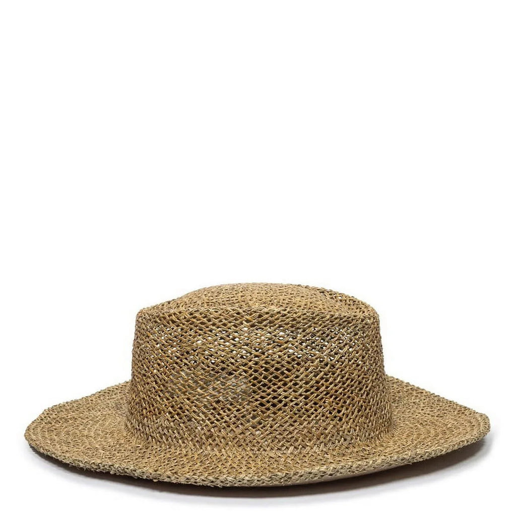 Gambler Straw Cap Hat-Natural Outdoor STW-100