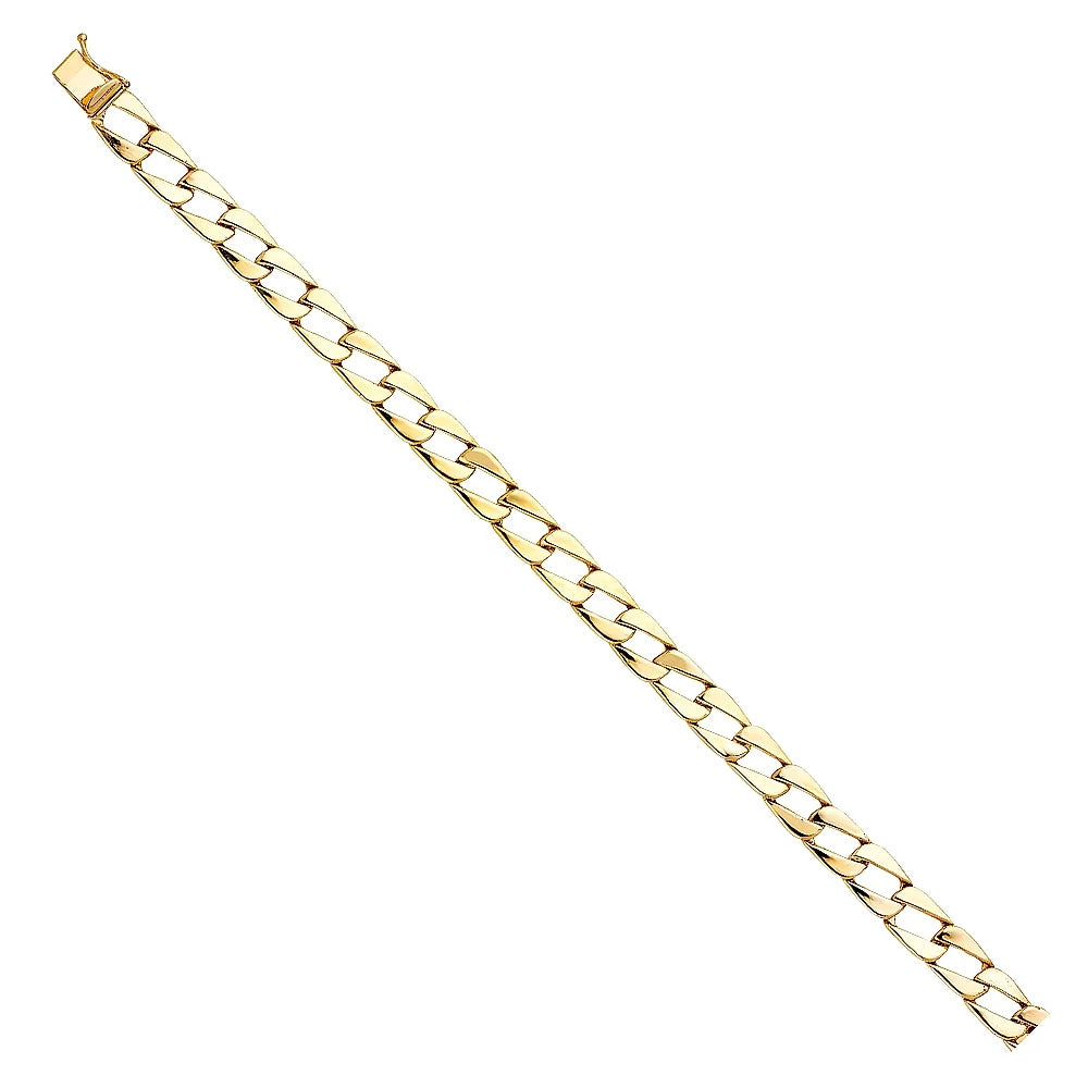 Yellow Gold | Chain - Link | | Cuban for Men’s Bracelets Gift 14KY 8" Weight Jewelry 14k and Men 15.5 Elegant Women Gold for Bracelet