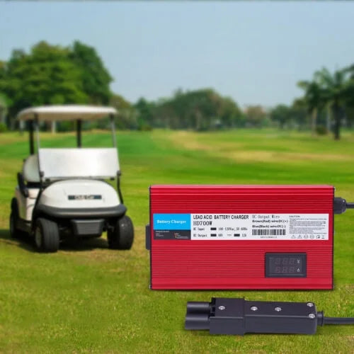 Charging Pin Battery Amp Trickle Golf 12 Plug Mode Charger Barrel Cart 48 2 Volt