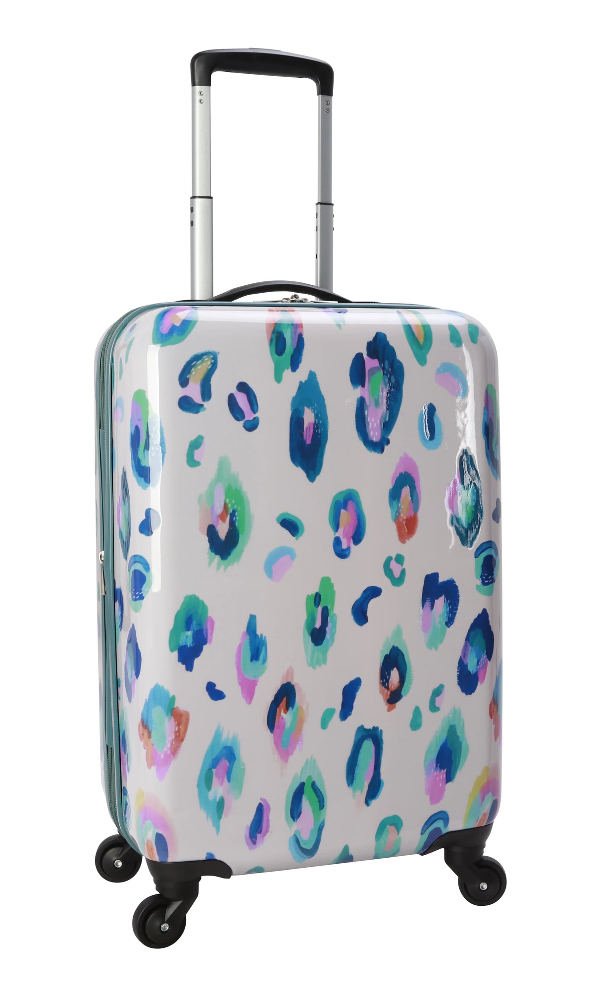 Hardside Leopard 21" Wild EttaVee Leopard Luggage, Print Child Cream
