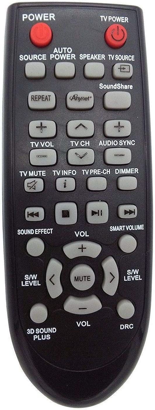 Samsung HW-F450 HW-F355 PS-WF450 Remote Replacement HW-F450/ZA Soundbar New Control for