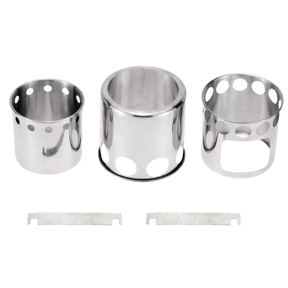 Set, Burning Wood and Backpacking Compact Stove Activities Cooking for Tomshoo Pot and Ideal