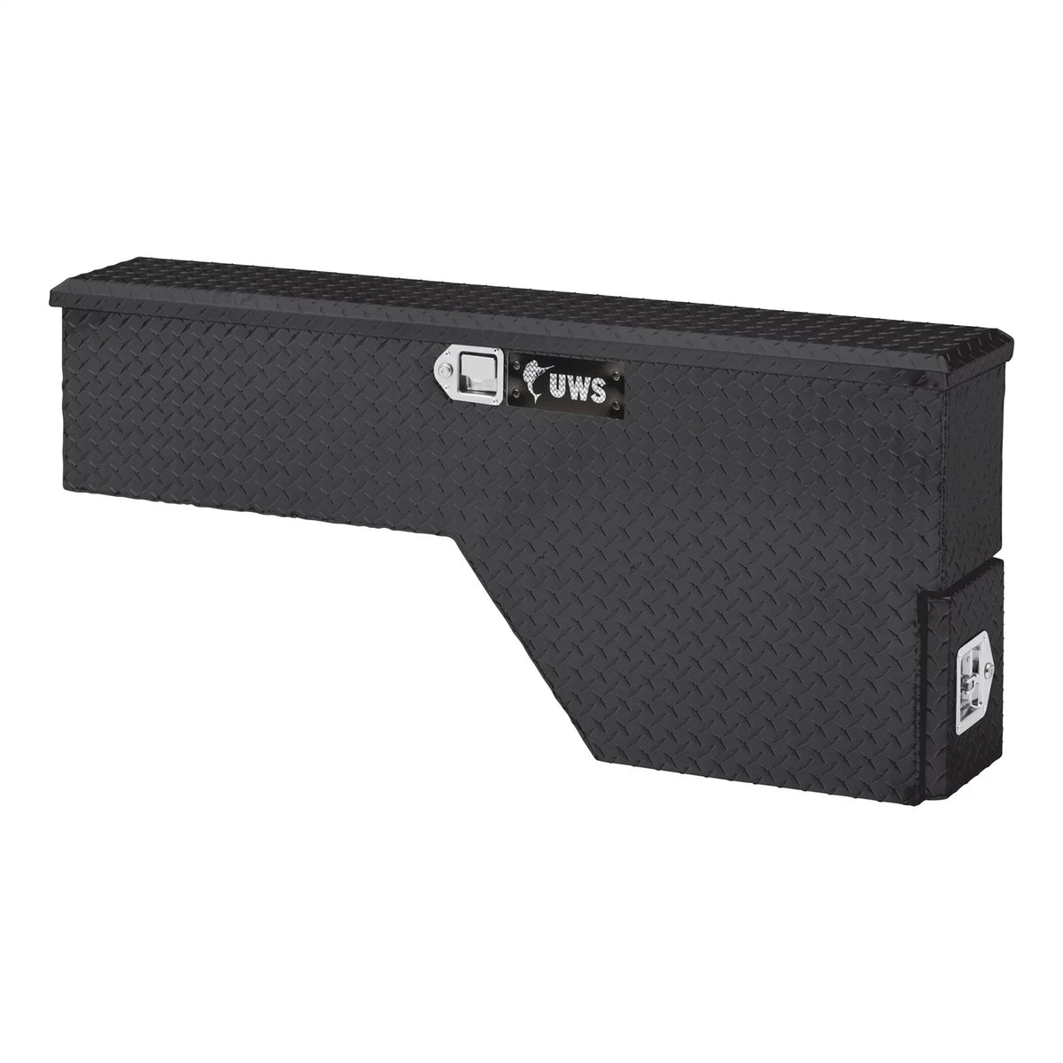 Heavy-Wall EC30012 RigidCore Fender Black Well Gloss Lid Truck Tool Box, Wheel 48-Inch UWS Driver-Side Aluminum