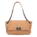 CHANEL Pre-Owned Shoulder Chanel (Good) Boy Beige Chain Ladies BRB10010000013292 Bag Leather
