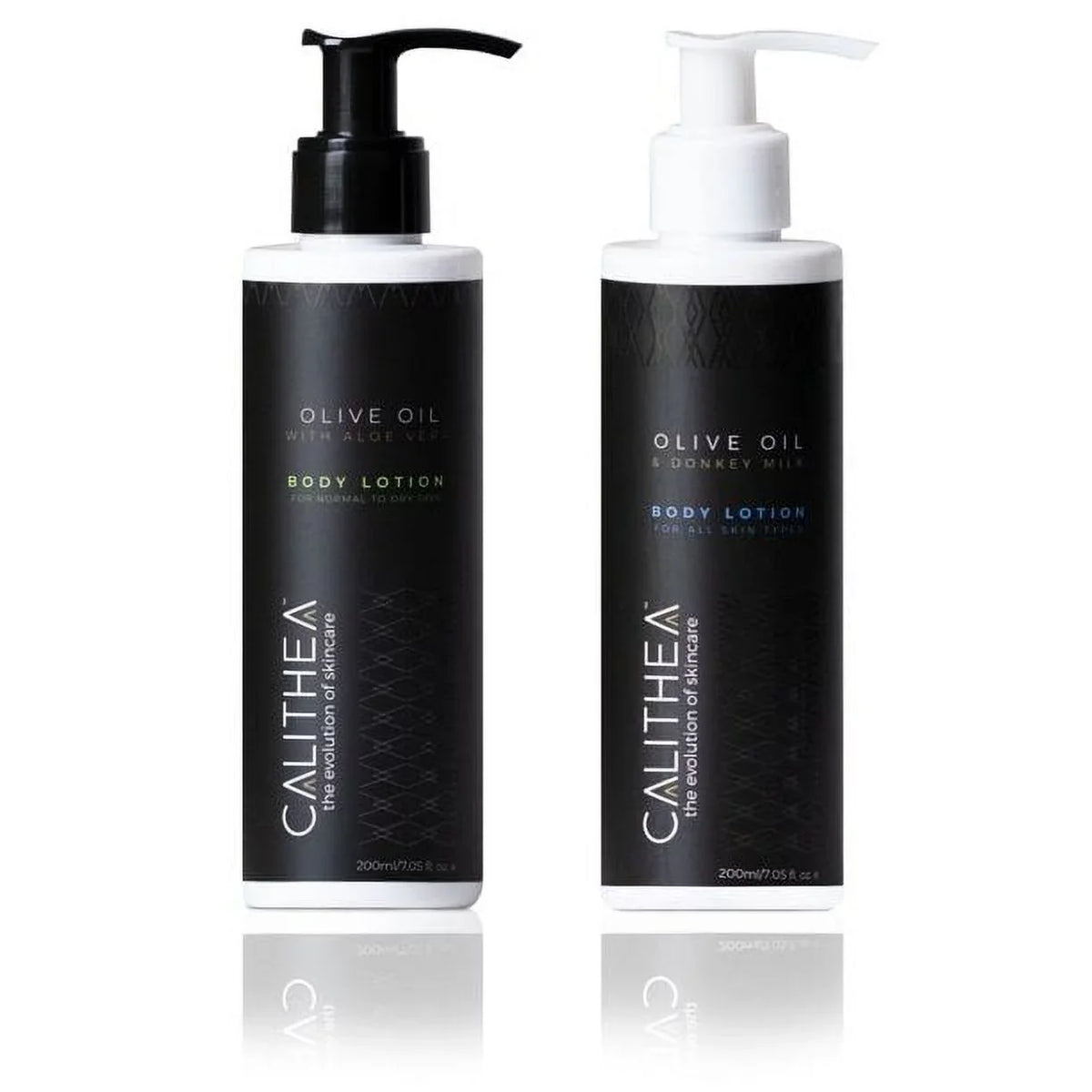 Body Aloe Calithea Lotion Lotion Organic Vera Olive Natural Oil & Lotion Duo: Donkey Milk