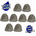 Set 8R8SG 8" Pool Spa 8 Outdoor Yard Rock Slate Deck Speaker for Garden Solutions Theater