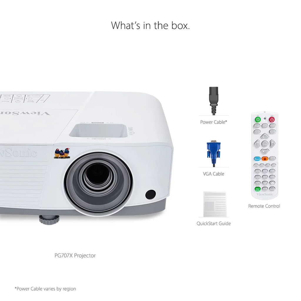 Home Projector and (Pre-Owned) Horizon ViewSonic Keystone XGA 4000 Lumens and Office for PG707X Vertical