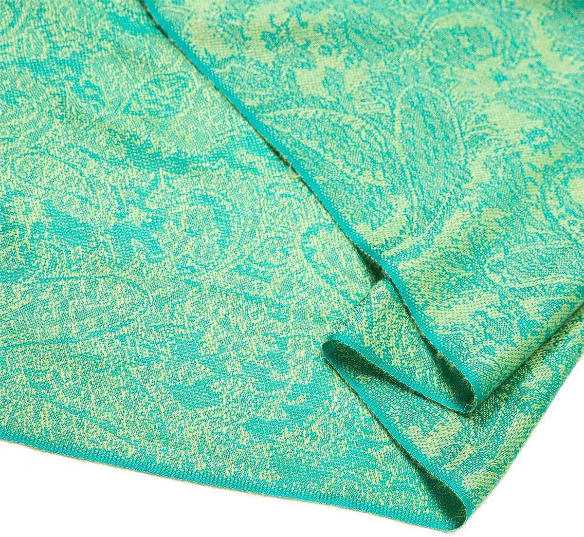 Pashmina Stole Paisley Jacquard Two Wrap Cashmere Becolored Silk Scarf Reversible Tones Shawl