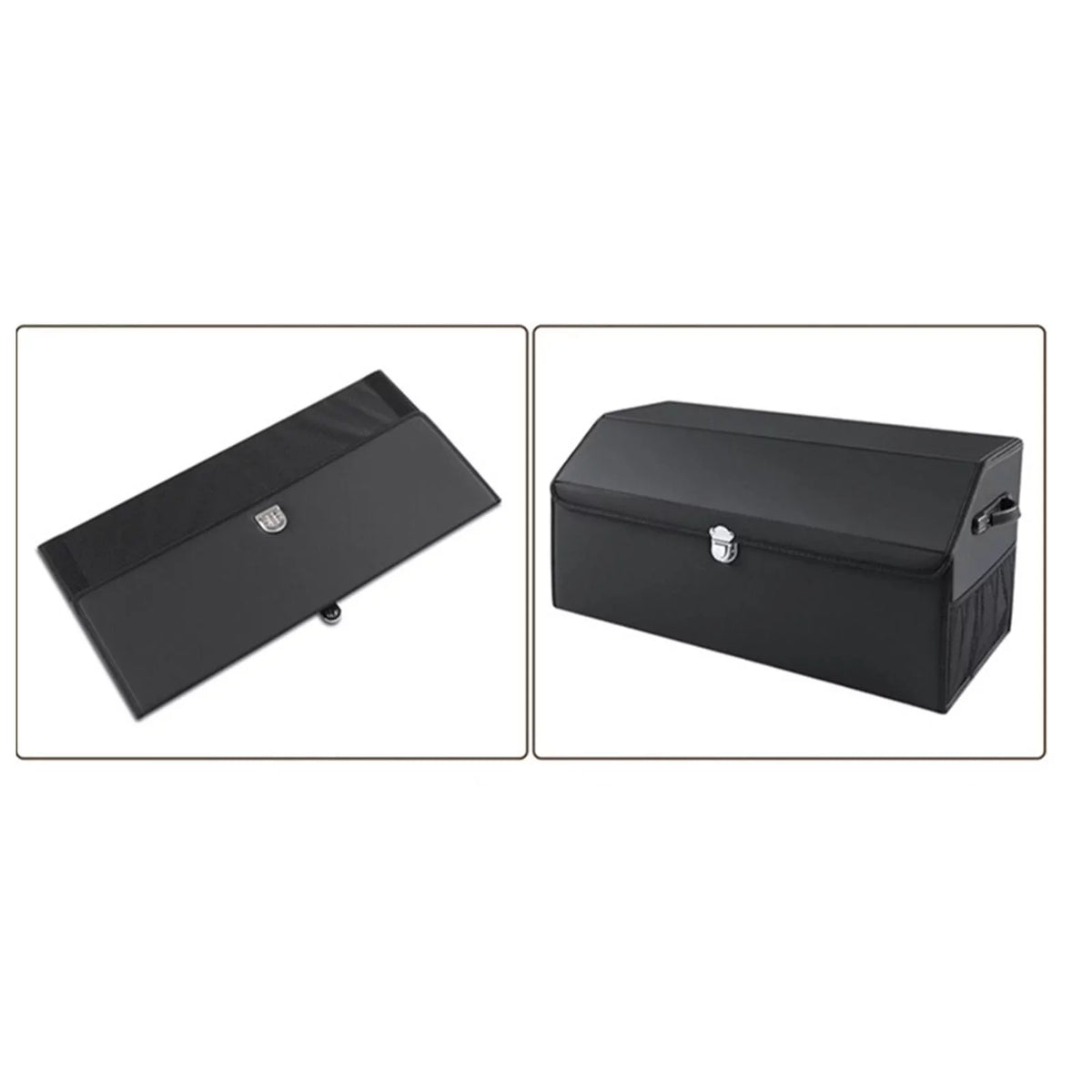 Car L Handles Trunk Storage Car Dustproof Organizer with Foldable Bin for Box Cars