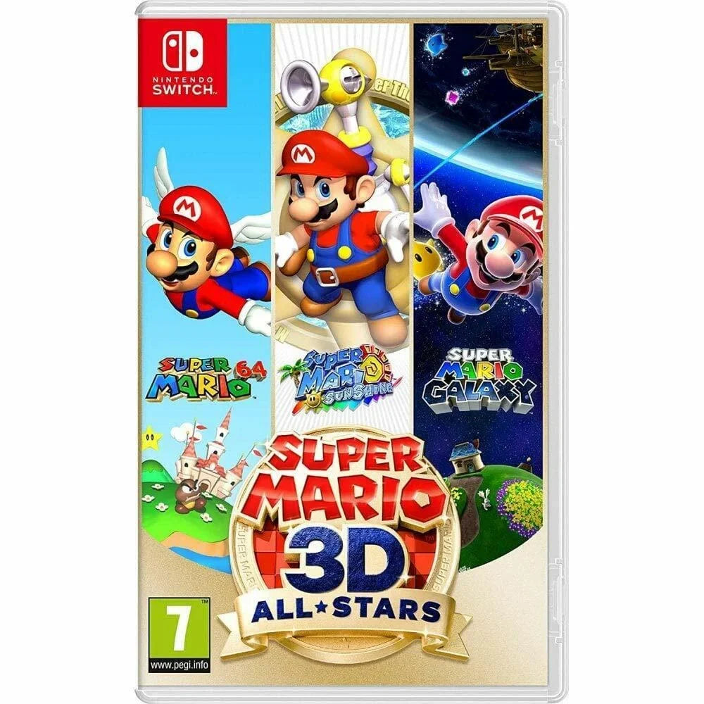 NEW Galaxy Games Nintendo Super All-Stars [3 Mario Switch - HD 64] 3D Sunshine
