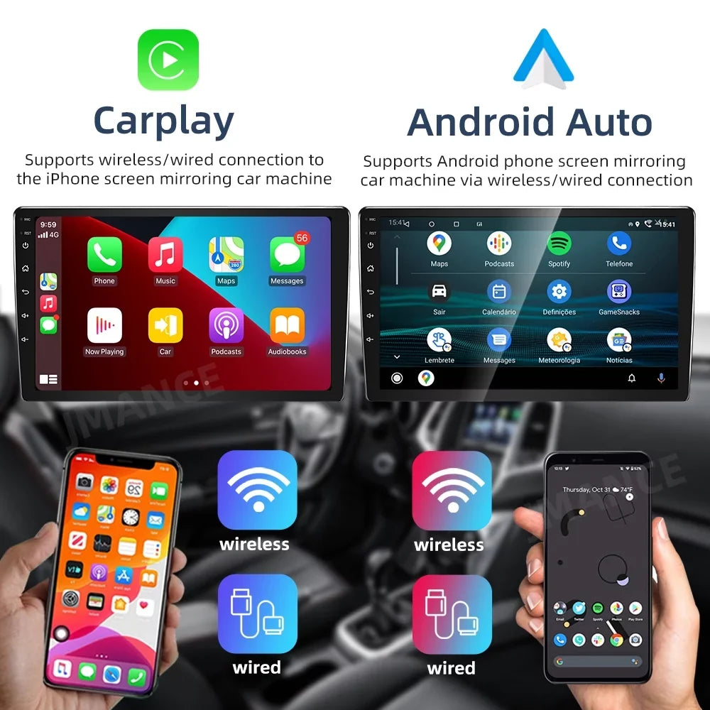 Inch Car Stereo 2+32G For Auto Bluetooth Android Toyota Support Radio, with Screen Link WiFi GPS Sienna Car Radio CarPlay Android 2011-2014 Mirror Roinvou Wireless Touch 9