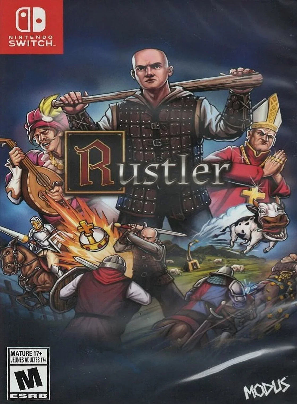 Restored (Refurbished) (Nintendo Fighting 2021) Rustler Game Switch,