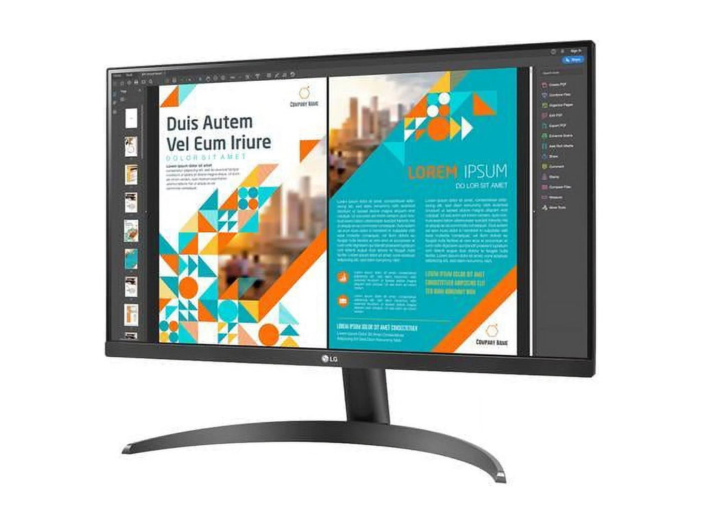 DisplayPort x FreeSync VESA 2560 75Hz QHD HDR10 24QP500-B 2K 1440 24" IPS Tilt AMD LG HDMI Monitor