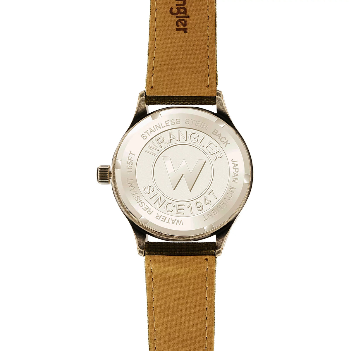 Watch Green Dial, Wrangler Green Strap 45mm