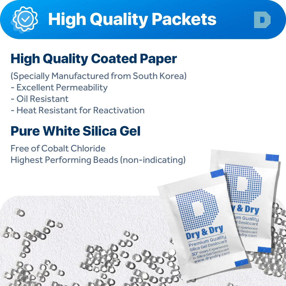 Compliant) & Premium Rechargeable Dry" Dehumidifiers [600 Paper Packets Packs] Gel (FDA 2 Silica "Dry Desiccant Gram -
