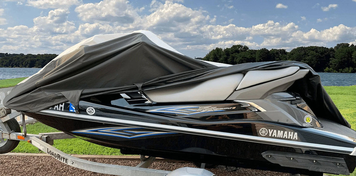 2007-2014 JETSKI VX SUPER THE for Compatible cover CRUISER Jet ski LINE YAMAHA Black/Grey HEAVY-DUTY PWC TOP OF WR Cover