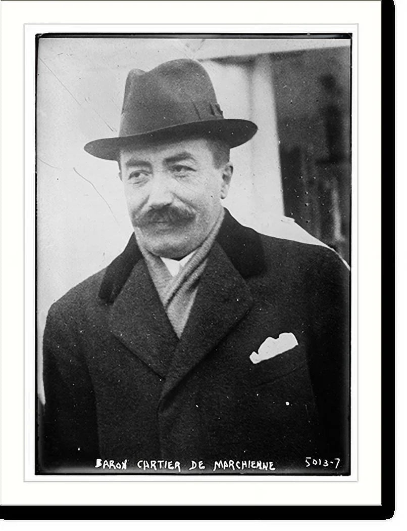 21-7/8" Cartier De Baron Historic 17-7/8" Marchienne, Framed x Print,