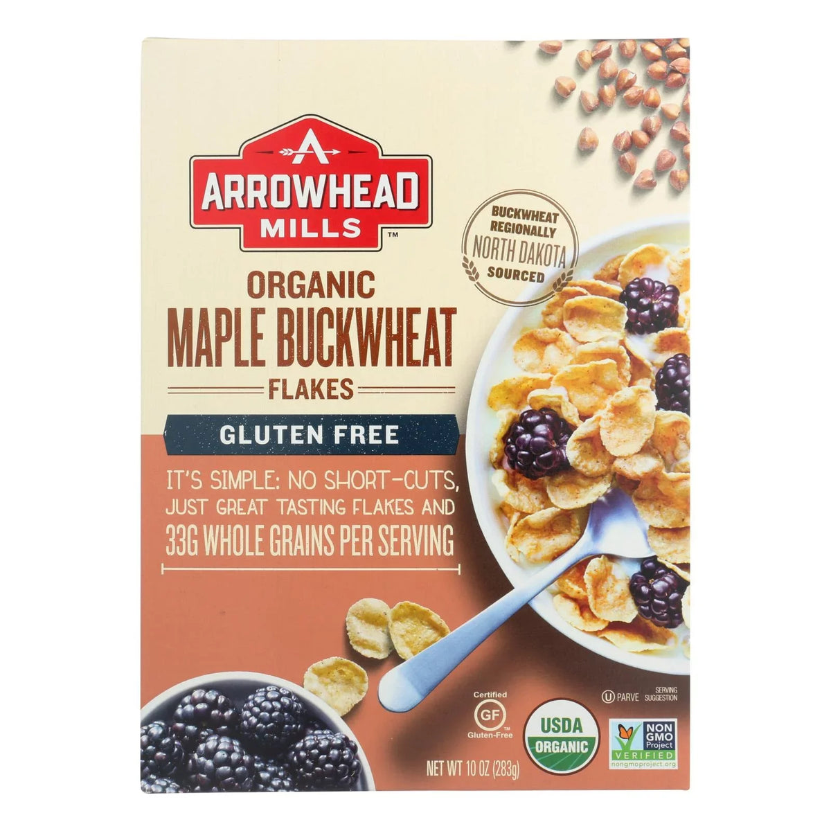 '- Arrowhead - Case Maple Flakes 10 Mills - 6 of oz. - Cereal Buckwheat