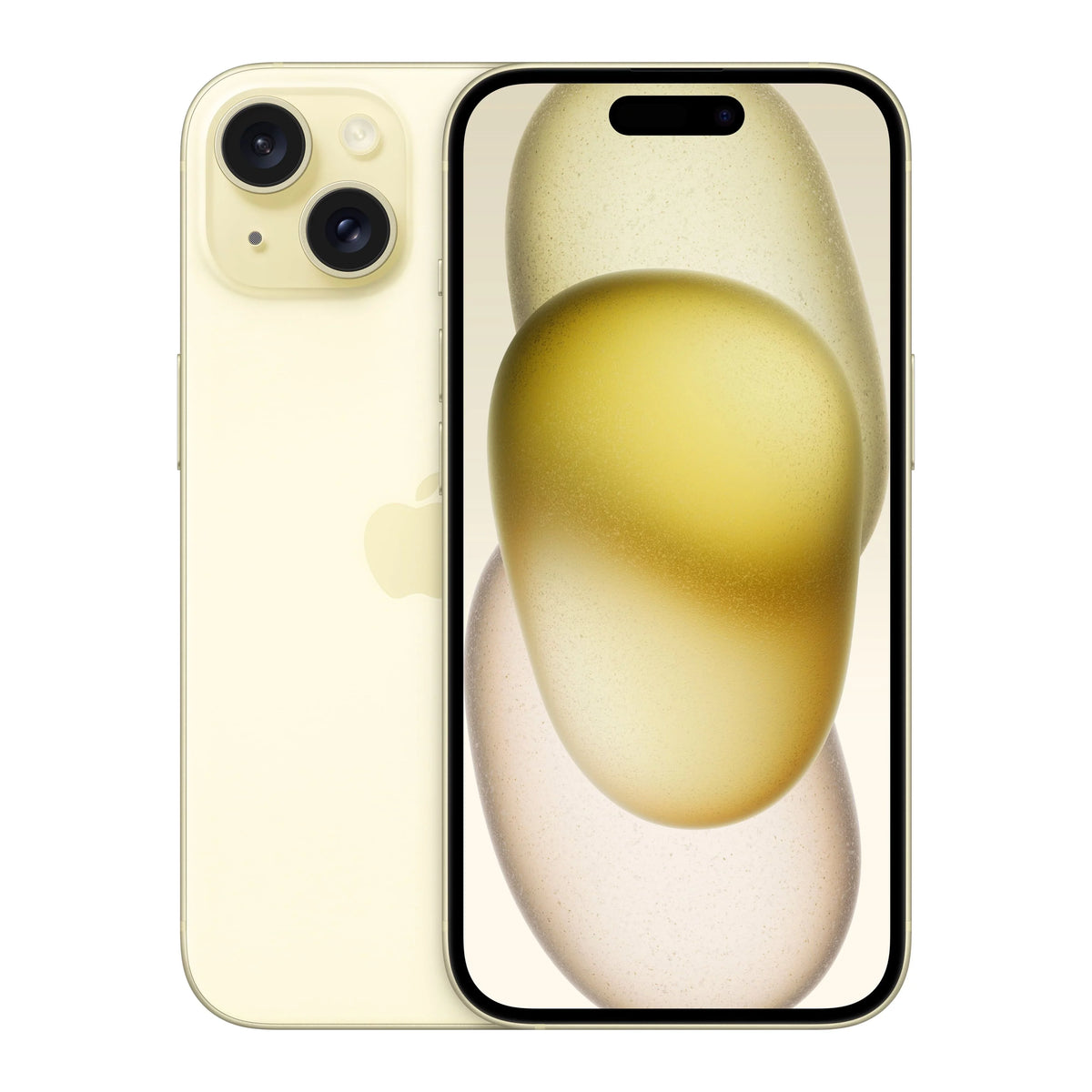 Prepaid 256GB, Apple Talk iPhone Yellow Straight Smartphone 15, -