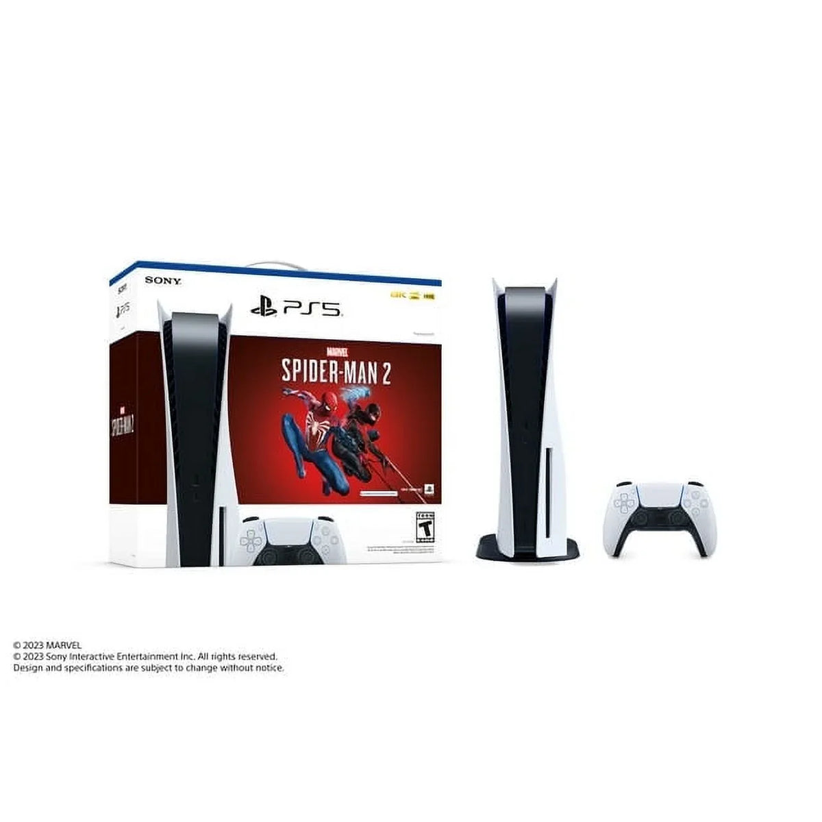 TEC Spider-Man Edition Gaming Console(Disc) Bundle Sony Marvel’s with PlayStation_PS5 - White 2