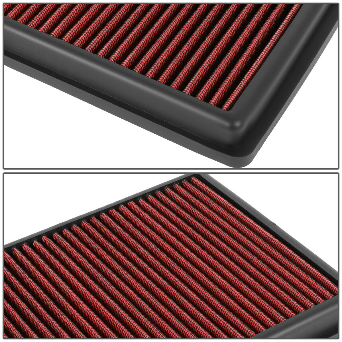 2019 Drop-In For Air Panel Filter Utility Dry Teledu Red Reusable/Durable 2.0 Sport RDX