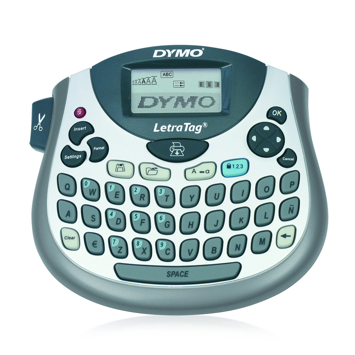 Includes Maker, Print on White Label Paper Label Black QWERTY LetraTag DYMO 100T