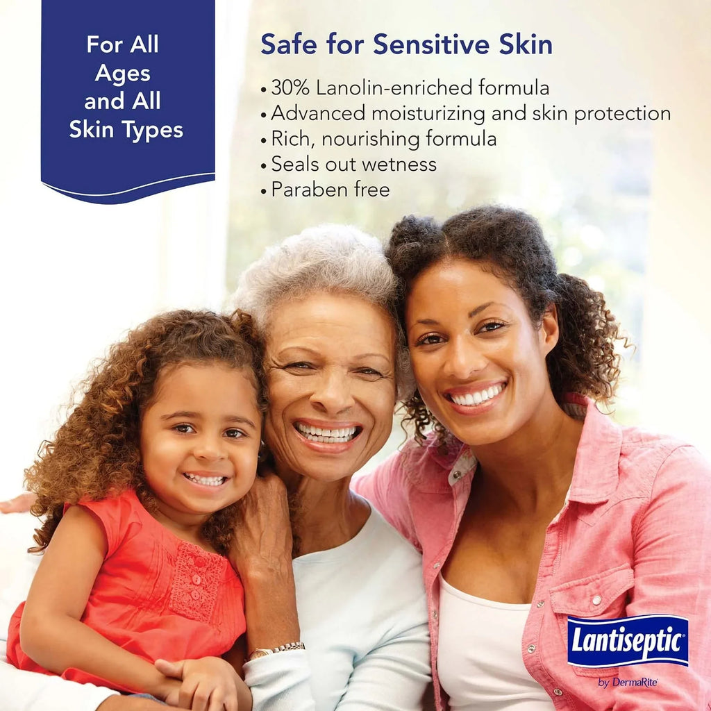 oz. Skin Cream Scent LS0710 Lanolin 1 Protectant Jar 14 Ct Lantiseptic