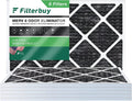 HVAC Activated 8 Pleated Filters AC Furnace MERV 14x24x1 Filterbuy Odor Eliminator with Air Carbon (6-Pack)