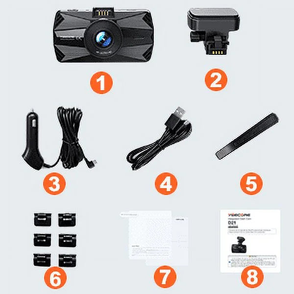 5G Dash Dash YEECORE Dash Dash 512GB Night D21 Parking Camera App, Angle with WDR, Accident cam Cars, WiFi Built-in cam, Vision for Cam Record, GPS Car Max Dash Mode, 4K, Camera, 157°Wide