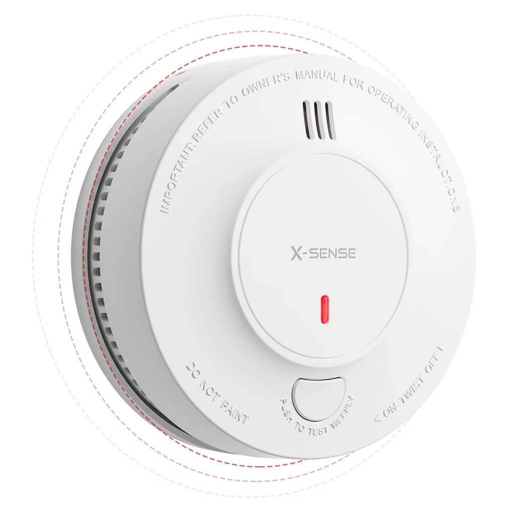 Transmission Detector, 820 Photoelectric over Wireless ft Smoke X-Sense Range, with SD19-W Interconnected