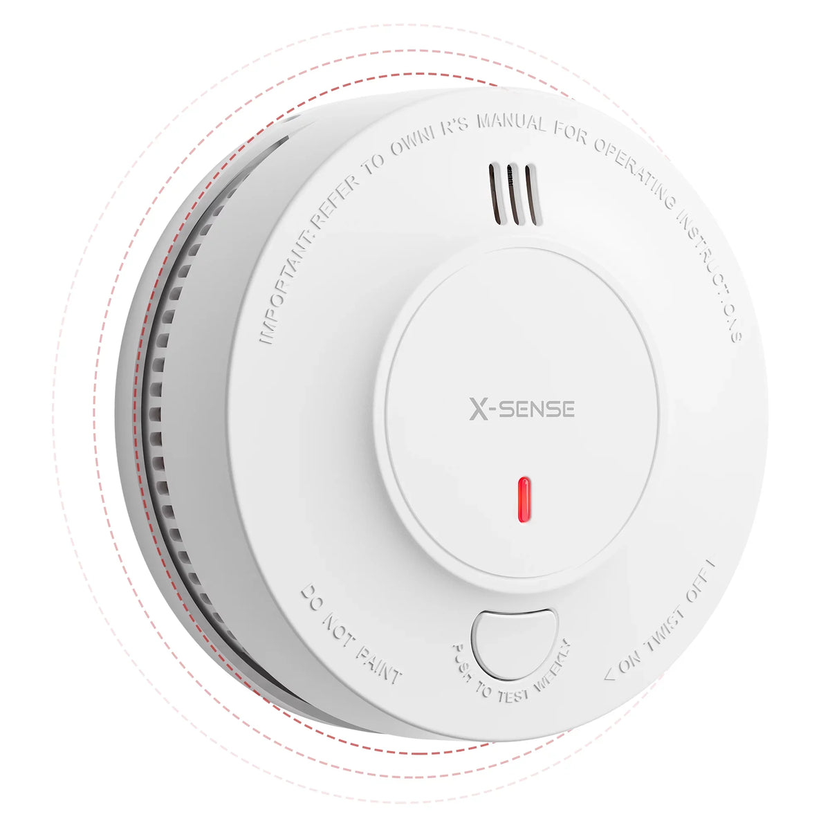 Transmission Detector, 820 Photoelectric over Wireless ft Smoke X-Sense Range, with SD19-W Interconnected