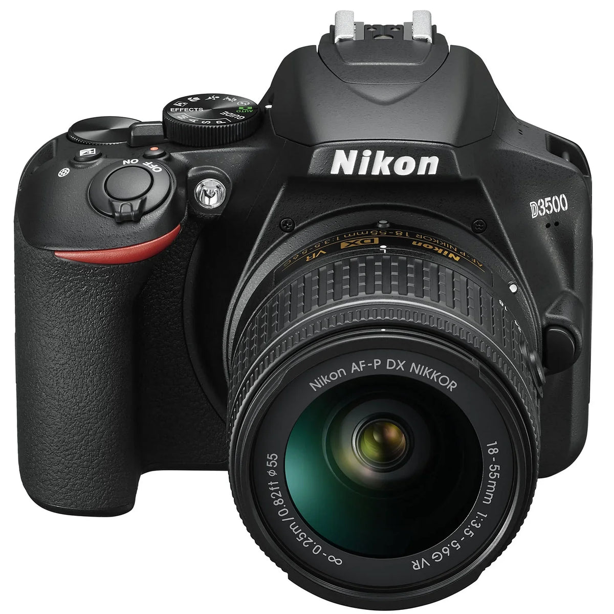 Nikon 70-300mm with ED, f/4.5-6.3G VR NIKKOR AF-P 18-55mm NIKKOR Black DX-Format DSLR D3500 Two & f/3.5-5.6G DX AF-P Lens DX Kit