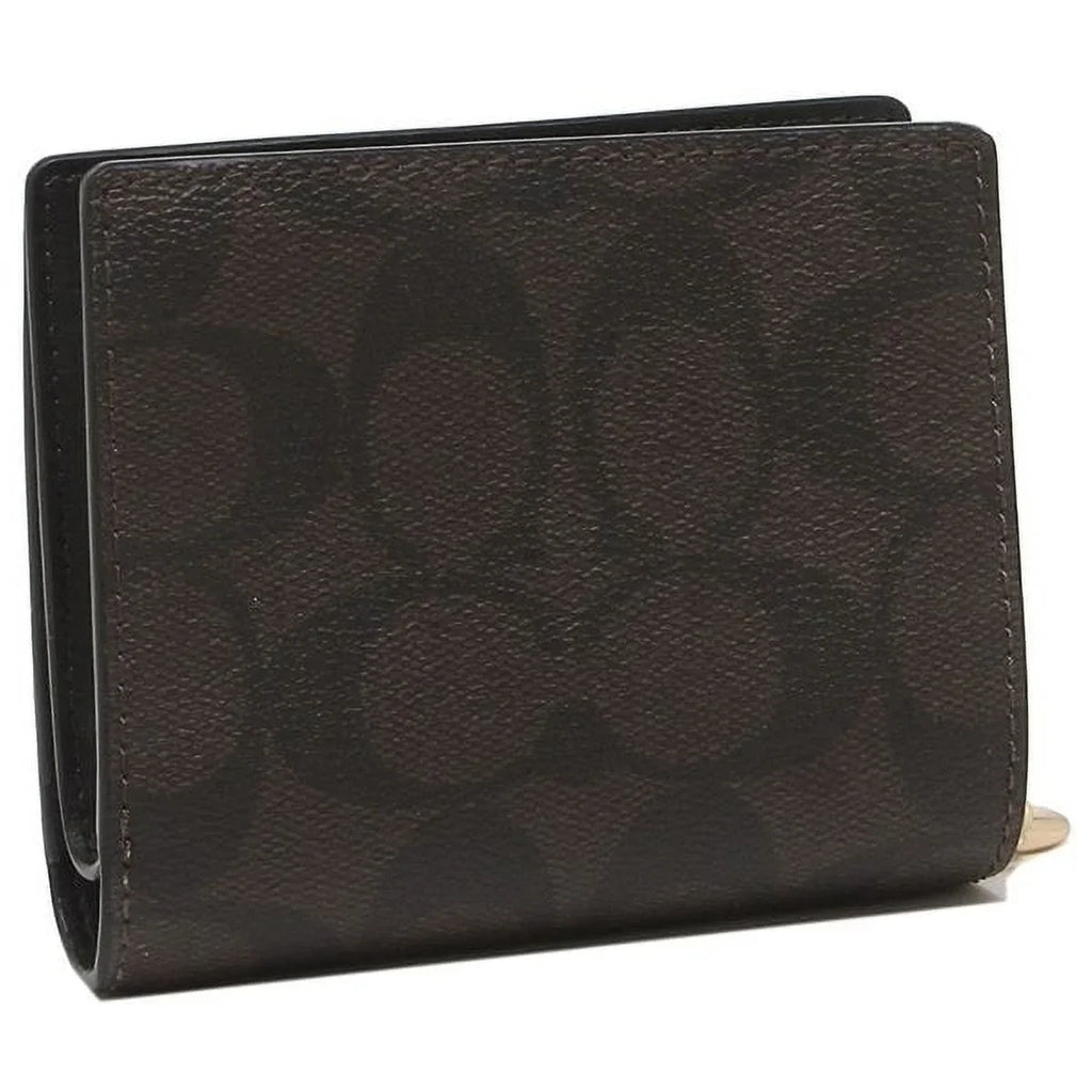 Black) (Brown Snap In Canvas / Women's Signature Coach Wallet