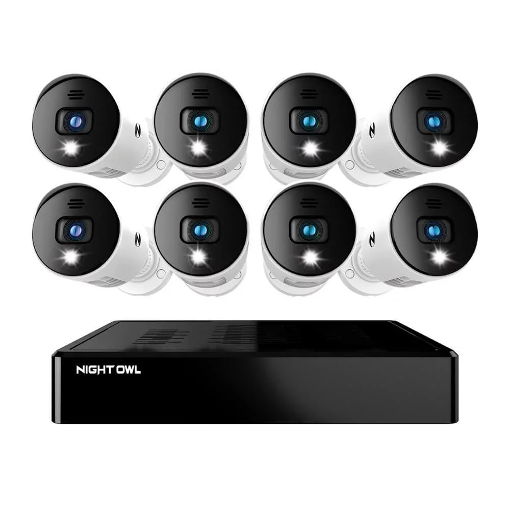 8 with 1080p Cameras 8 Bluetooth 1080p Channel BTD2 DVR Series x Audio BTD2818LSA Light Owl Night &